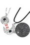 2 Pack 100 Languages I Love You Magnet Moon and Sun Lover Couple Necklace Lover Necklace
