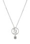 Projection Zircon Stone Marriage Proposal Necklace – Stainless Steel 55 cm Romantic Women's Necklace - 2