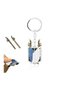 Quality Blue Attack on Titan Anime Detachable Sword Keychain