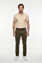 Polo Neck Regular Fit Embroidered Cotton T-Shirt - 3