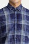 Long Sleeve Slim Fit Slim Fit Plaid Cotton Sports Shirt - 5