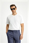 Crew Neck Regular Fit Patterned Cotton T-Shirt - 3