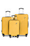 Prisma Series Set of 3 Luggage | Lightweight Small 10KG, Medium 20KG & Large 30KG ABS 4 Wheels Trolley Hardsided Travel Suitcase Yellow
