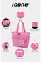 Pink Mommy Baby Bag, Pink Baby Care Bag, Multi-Pocket Waterproof Bottle Compartment Mommy Bag, Pink Mommy Bag - 6