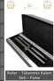 # Pen Set Prestigious Metal Ergonomic Design Corporate Gift Luxury Roller Ball Pen Set Smoked