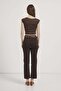 Side Gathered Sleeveless Bodysuit - 6