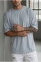 Men's Grimelange Basic Plain Unprinted Oversize Salas T-Shirt