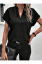 Women's Judge Collar Short Sleeve Sofia Blouse