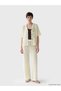 Beige Women's Pants with Elastic Waist