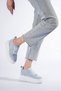 Women's Height Increasing Internal Hidden Heel Baby Blue Sports Shoes Sneaker - 2