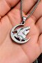 Wolf Necklace with Stainless Steel Chain Option for Ages 10-15, 40-45 cm - 4