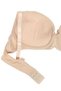 Women's Skin Color Lace Side Support Bra - 3