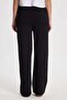 Women's Relax Fit Comfortable Cut Cotton Elastic Wide Leg Lycra Black Sweatpants - 6
