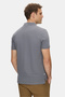 Lakes Dark Gray Polo Collar Embroidered 100% Cotton Standard Fit Men's Tshirt - 4