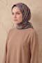 Soft Scarf Melodi Pattern Gray 90X90 - 2