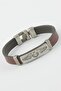 Double Headed Eagle Faux Leather Bracelet - Burgundy - 2