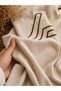 100% Natural Raw Linen Double Prayer Rug Set with Kaaba and Heart Embroidery 70X110 cm - 5