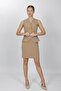 V-Neck Decorated Buttoned Vest Suit 1530502-Stone - 1530502 - 3