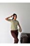 Premium Viscose Soft Textured Polo Collar Short Sleeve Embroidery Detailed Knitwear Sweater - 2
