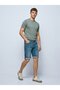 Lance Skinny Leg Mid Waist Mid Indigo Jean Bermuda