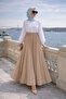Women's Premium Pleated Mink Long Hijab Skirt