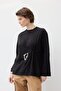 Knot Detailed T-Shirt Black