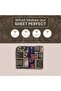 Boho print King Size Bedsheet 108x108 Inches UAE, 100% Cotton 800 TC Double Brushed Bed Sheet with Pillow Covers, Ultra Soft Breathable Wrinkle Free Luxury Bedding Set for Home Use, Dark Brown - 4