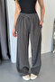 Women's Adjustable Waist Double Pocket Wide Leg Pants Smoked - Mw0001515 - 2