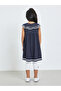 Girls Striped Collar Longline Top and Bow Detail Legging Set - 6