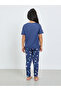 Girls Graphic Print T-Shirt and Pyjama Set - 5