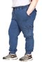 Fashion XL Real Big Size Women's Pants Jeans Chıef Jogger 23919 Blue - 3