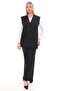 Women's Buttoned Pocketed V-Neck Casual Summer Combed Cotton Mother Vest - 3