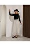Polka Dot Patterned Lined Tulle Skirt - 3