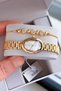 Premium Oval Case Women's Wristwatch Steel Band Japanese Movement Gift with Special Box Hmby2064C1 - 6