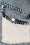 Women's Plush Denim Jacket – Winter Jean Coat with Zipper and Fur Detail - 2
