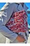 Byds Hand Knitted Handbag with Handle - Handmade Portfolio Bag - Retro Design Handbag - 2