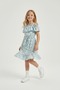 New Season Flower-Patterned Lined Holiday Dresses for Girls Ages 3-12
