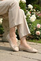 Beige Lightweight Women's Ballerinas B-34 Z - 2