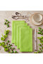 100 Double Layer Waiter's Folded Napkins (33X33 cm) - Green, Yellow, Pink - 2