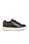 Black Genuine Leather Men's Casual Shoes - 2