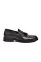 Black Genuine Leather Men's Casual Shoes - 2