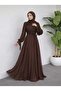 Minya Drapeli Yoryo Tesettür Evening Dress - 4