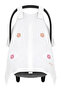 Muslin Embroidered Baby Stroller Cover 100% Cotton – Sun & Wind Protector, Embroidered Stroller Cover Pink Floral - 2