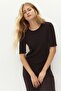 Rib-knit T-shirt dress - 3