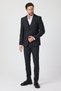 Serardo Men's Anthracite Polyviscon Fabric Slim Fit Jacket Pants Vest Suit - 4