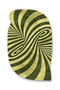 Sdt Green Swirl Patterned Modern Woven Base Decorative Carpet Sdt938 - 3
