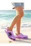Girl's Non-Slip Sole Qromi Character Lilac Slippers Pool Beach Sandals - 5