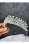 Vintage Style Zircon Stone Bridal Crown Wedding Engagement Hair Accessory Princess Model - 2