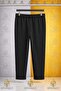 Boys' Plain Trousers 8.Mdl Elastic Waist Lycra Folded-Cuff Style - 3