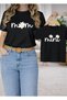 Mother-Daughter Mom-Mini Daisy Printed T-Shirt [Add 2 Items to the Cart to Make a Set] Single Price